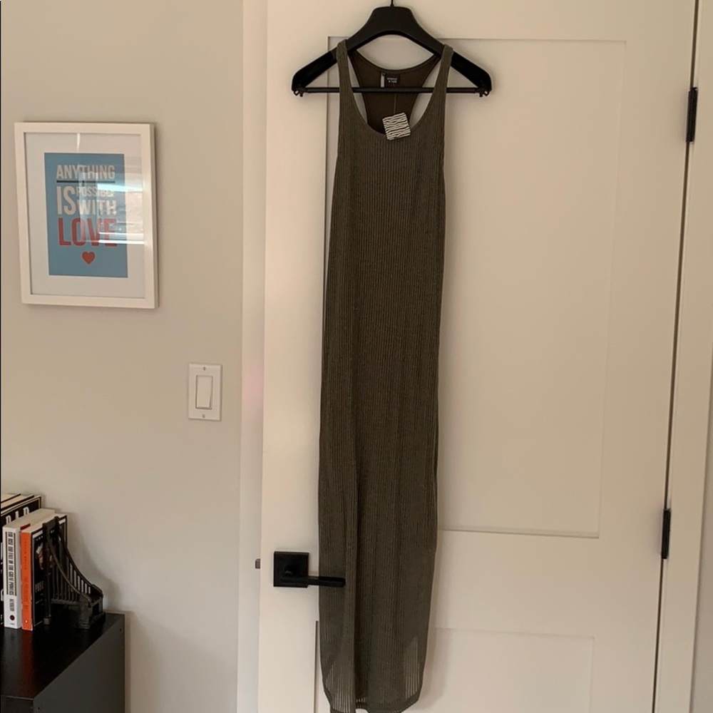 Urban outfitters green racer back tank dress